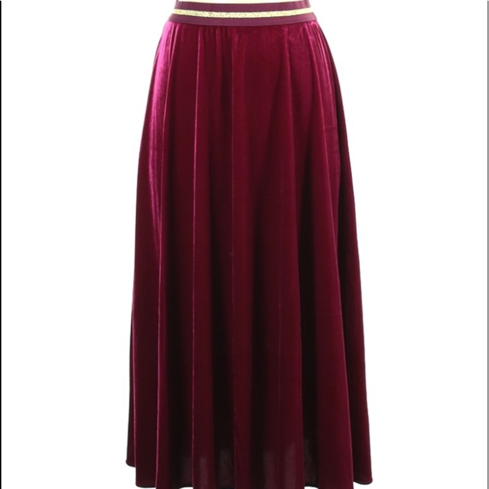 Maeve by Anthropologue, Velvet Skirt (Small)